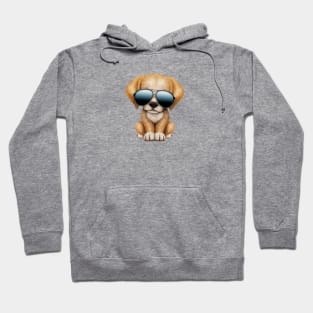 Cute Puppy Dog Wearing Sunglasses Hoodie